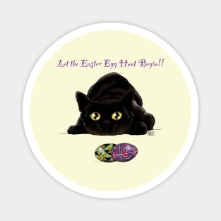 Easter Egg Hunt Kitty Magnet